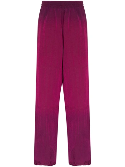 Aries Ombré-dyed Track Trousers In Purple