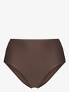 Matteau High Waist Bikini Bottoms In Brown