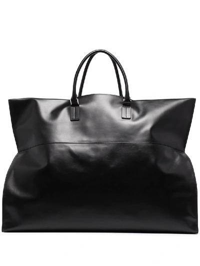 Jil Sander Cloak Large Tote Bag In Black