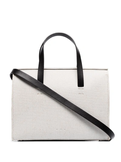 Aesther Ekme Mini Barrel Tote Bag In White