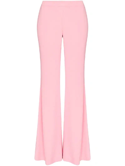 Balmain Flared Trousers In Pink