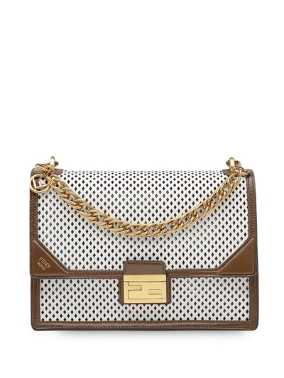 Fendi Kan U Shoulder Bag In White