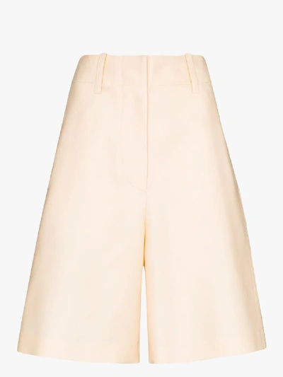 Lvir Wide Leg Knee-length Shorts In Neutrals