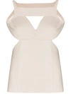Rick Owens Cut-out Panelled Vest In Neutrals