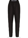 Palm Angels Aftersports Logo-waist Track Pants In Black