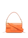 Wandler Georgia Textured-leather Shoulder Bag In Orange