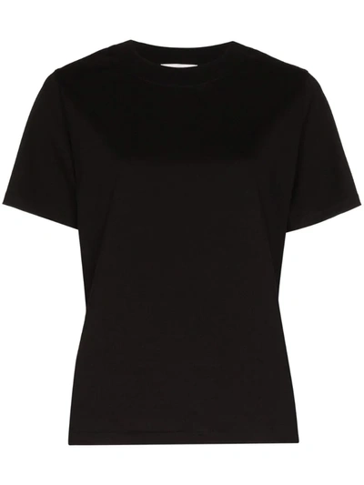 Hyke Short Sleeve Cotton T-shirt In Black