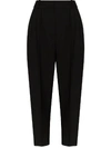 Alexander Mcqueen High-rise Tailored Trousers In Black