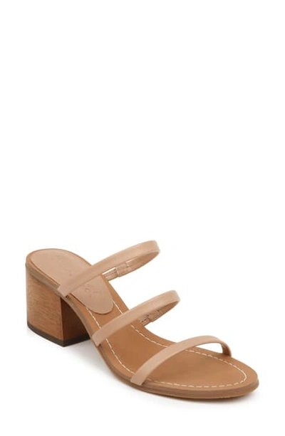 Splendid Meli Slide Sandal In Warm Nude Leather