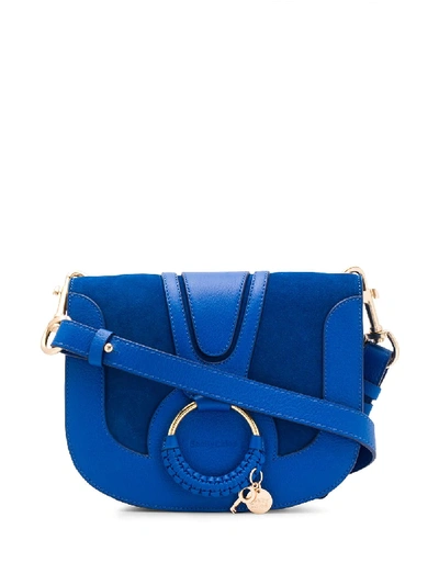 See By Chloé Hana Leather & Suede Crossbody In Blue