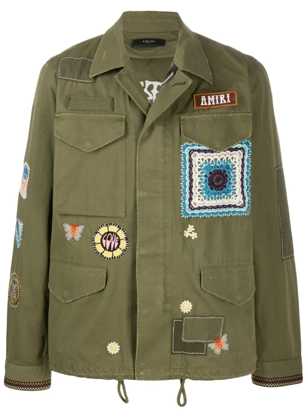 Amiri Brothers Military Short Parka Jacket In Green | ModeSens