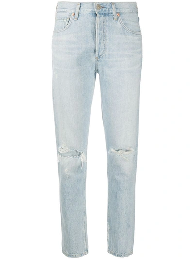 Citizens Of Humanity Liya Classic Straight Jeans In Blue