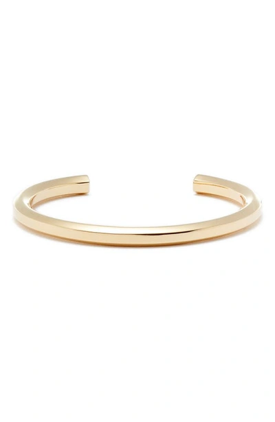 Allsaints Hexagon Skinny Cuff Bangle Bracelet In Gold