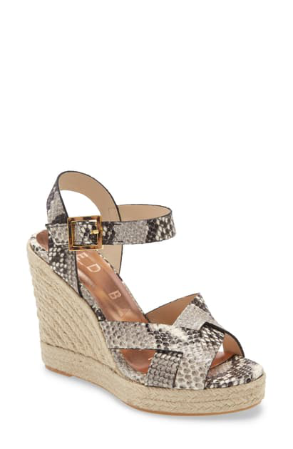 snake wedge sandal
