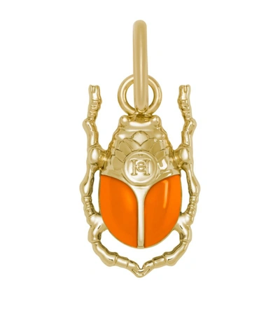 Carolina Herrera Herrera Beetle Charm In Orange