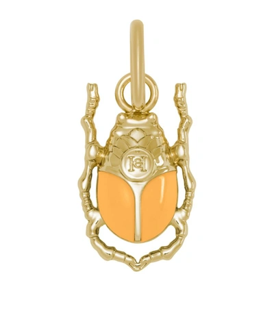 Carolina Herrera Herrera Beetle Charm In Yellow