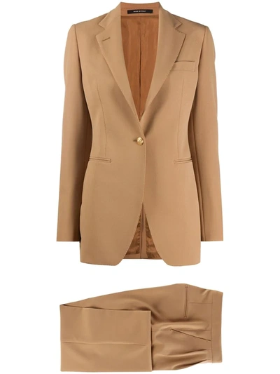 Tagliatore Single-button Suit In Neutrals