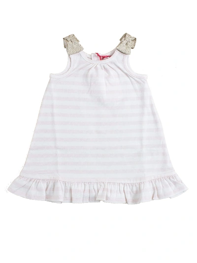 Lili Gaufrette Babies' Newborn Dress With Ruffles In Pink
