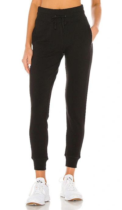 Lilybod Gia Stretch French Terry Jogger In Graphite Black