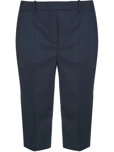 Givenchy Navy Tailored Bermuda Shorts In Blue