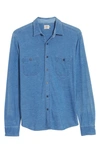 Faherty Brand Seasons Button-up Shirt In Medium Indigo Wash