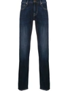 7 For All Mankind Adrien Luxe Performance Slim Fit Jeans In Los Angeles Dark
