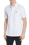 Psycho Bunny Westhorpe Short Sleeve Pique Polo In White