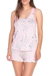 Honeydew Intimates All American Shortie Pajamas In Lavender Floral