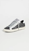 P448 John Glitter Low-top Sneakers In Black Glitter