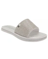 Juicy Couture Women's Yippy Beaded Slide Sandals Women's Shoes In Gray