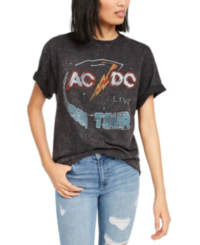 Junk Food Ac/dc Graphic T-shirt In Black