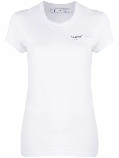 Off-white Puzzle Arrow T-shirt In White Cotton In Bianco