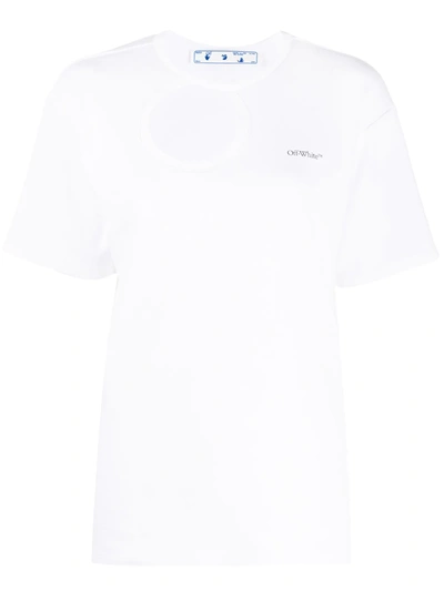 Off-white Cotton-jersey T-shirt In White