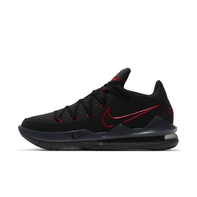 Nike Lebron 17 Low Basketball Shoe (black) - Clearance Sale In Black,dark Grey,university Red