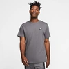 Nike Sportswear Club T-shirt In Dark Grey/white