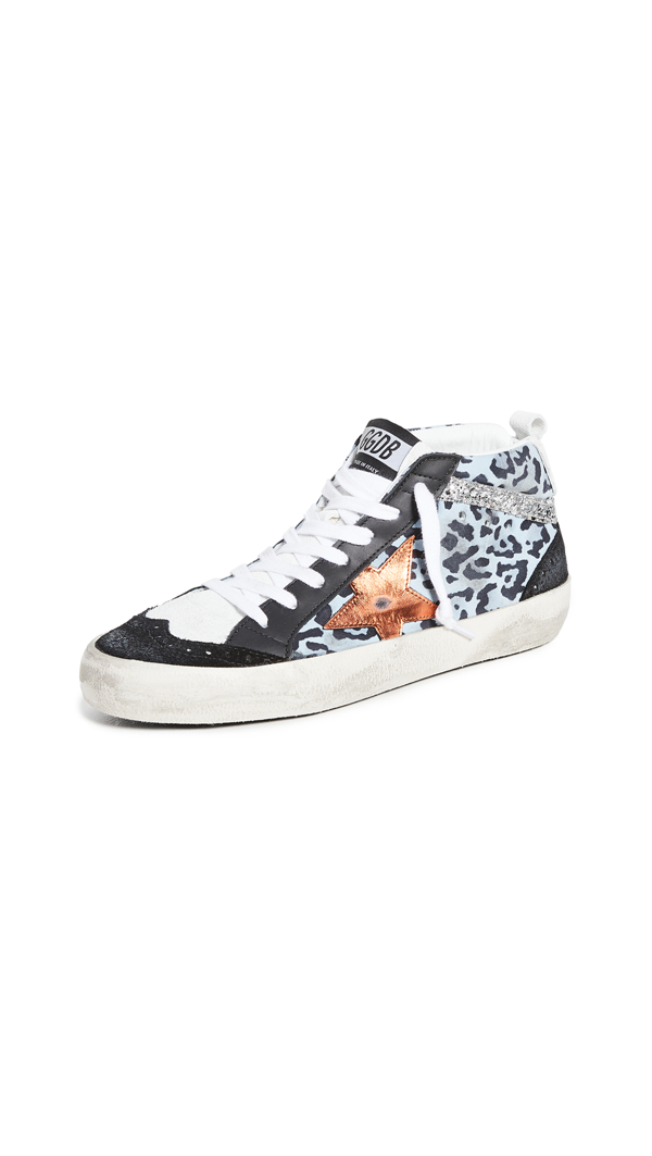leopard mid star golden goose