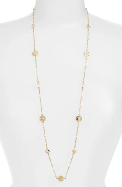 Anna Beck Long Multi Disc Station Necklace (nordstrom Exclusive) In Gold