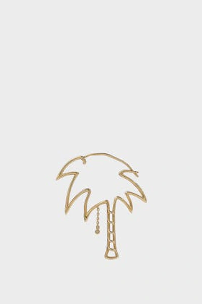 Yvonne Léon Diamond And 18k Yellow Gold Palm Tree Earring In Y Gold
