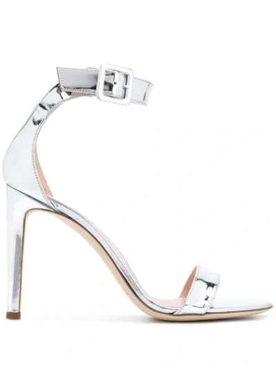 Giuseppe Zanotti Sandals In Silver Leather