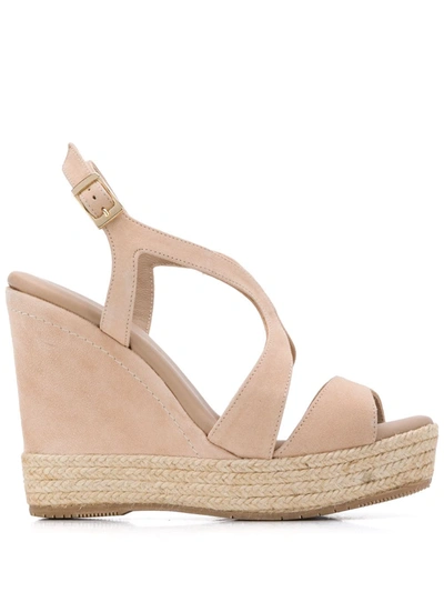 Paloma Barceló Paloma Barcel Women's Telmabeige Beige Suede Wedges In Neutrals