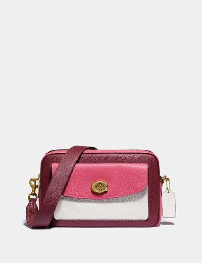 Coach Cassie Camera Bag In Colorblock - Women's In Brass/confetti Pink Multi