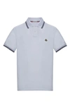 Moncler Tipped Short Sleeve Polo In White