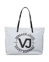 Versace Jeans Handbag In Light Grey
