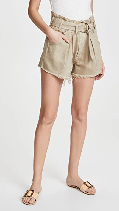 Free People See You Sometime Cut-off Shorts In Salt Marsh