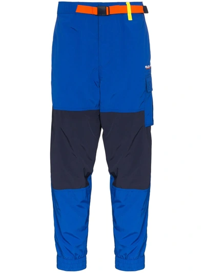 Polo Ralph Lauren Colourblock Nylon Track Trousers In Blue