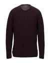 Zanone Sweaters In Maroon
