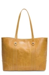 Frye Melissa Large Leather Shopper Tote In Sunflower