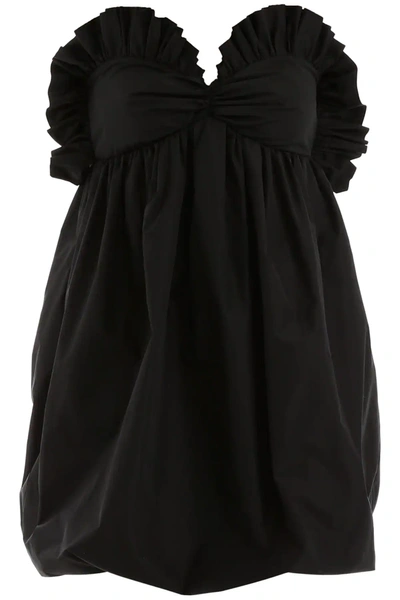 Philosophy Ruffled Mini Dress In Black