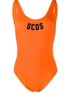 Gcds Womens Orange Swimsuit