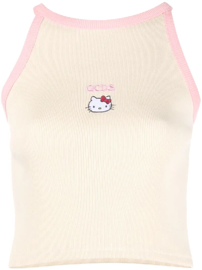 Gcds Hello Kitty Cropped Top In Neutrals
